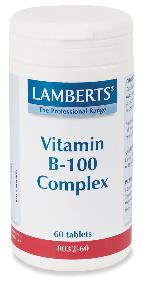 VITAMIN B-100 KOMPLEX kosttillskott (60 tabletter)