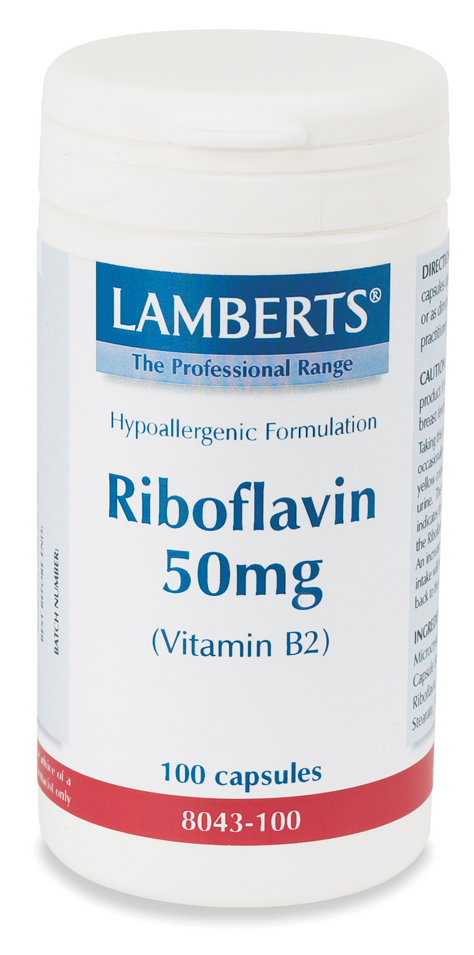 Riboflavin 50 mg (vitamin B2) (90 kaplsar)