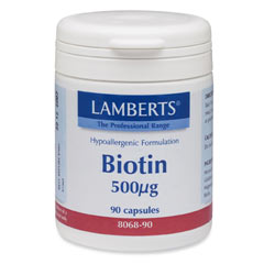 BIOTIN 500mcg (90 kapslar)