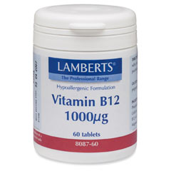 VITAMIN B12 1000mcg (som cobalamin) (60 tabletter)