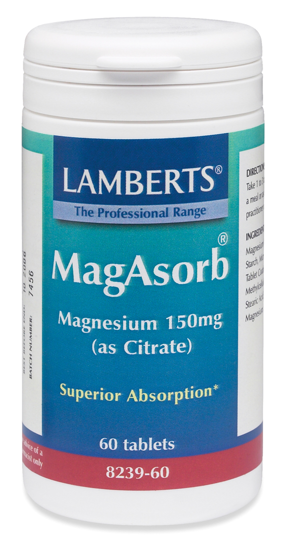 MAGASORB Magnesium 150 mg som magnesiumcitrat (60 tabletter)