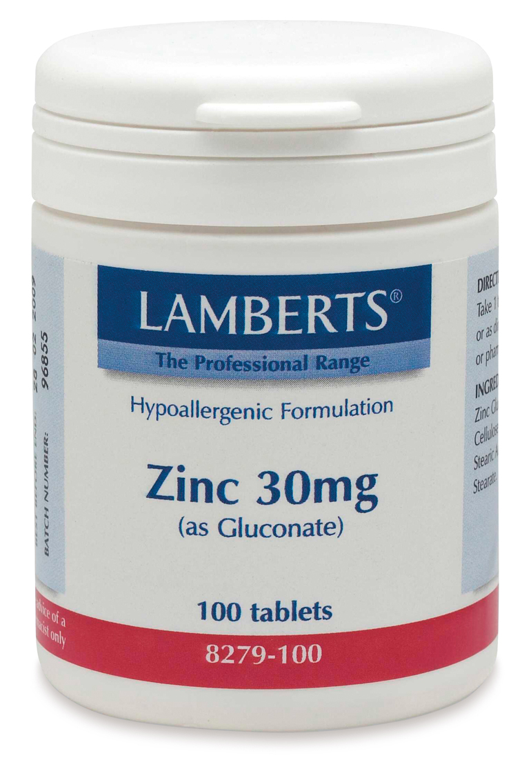 ZINK 30mg (som zinkglukonat) (100 tabletter)