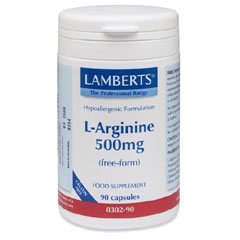 L-arginin 500mg (90 kapslar)