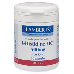 L-histidin 500mg (histamin föregångare) (30 kapslar)