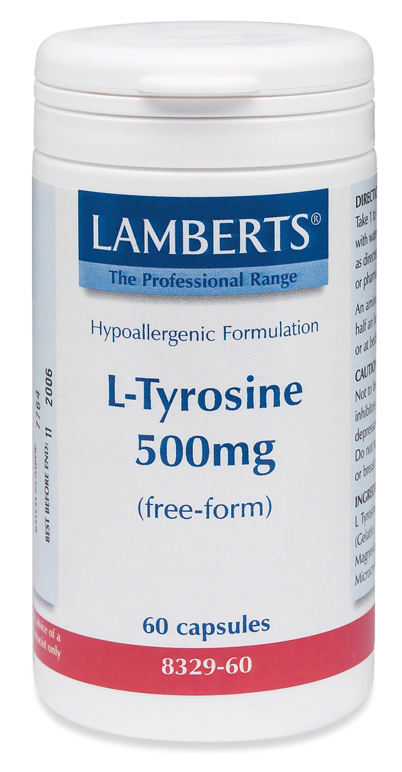 L-tyrosin 500mg (60 kapslar)