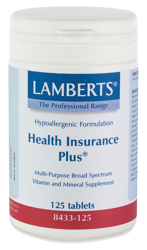 HEALTH INSURANCE PLUS (järnfri multi multivitamin) (125 tabletter)