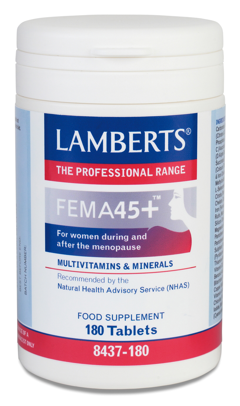 FEMA45 + (Multivitamin för medelålders kvinnor nära menopausen) (180 tabletter)
