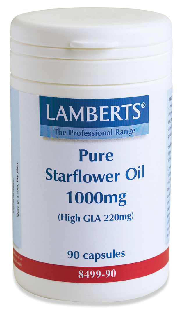 STARFLOWER OIL 1000mg (gurkörtsolja / borage GLA olja (90 kapslar)
