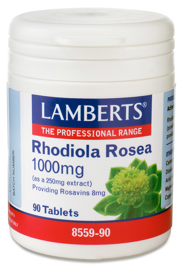ROSENROT – RHODIOLA ROSEA EXTRAKT 1000mg (rodiola rosavins kosttillskott) (90 tabletter)