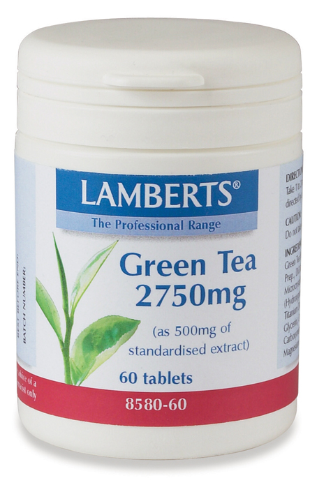 Grönt Te Extrakt 2750mg (Camellia polyfenoler kosttillskott) (60 tabletter)