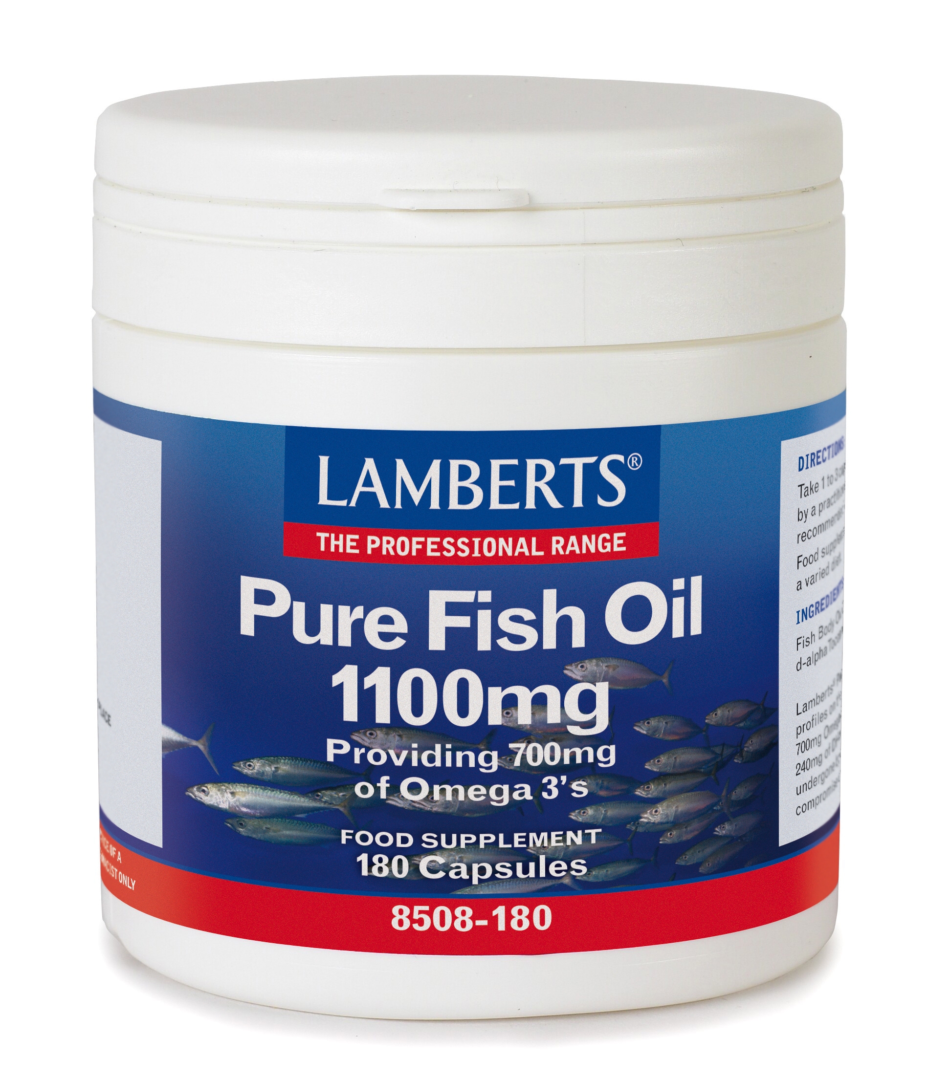 Ren Fiskolja 1100mg  (180st Omega 3 Kapslar)