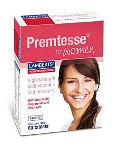PREMTESSE (Multivitamin för kvinnors hud + motverkar PMS) (60 tabletter)